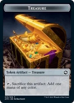 Treasure // Emblem - Mordenkainen Double-Sided Token Foil 15 // 18