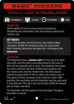 Magic Minigame: Totally Lost in Translation 2