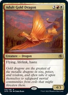 Adult Gold Dragon Foil 216