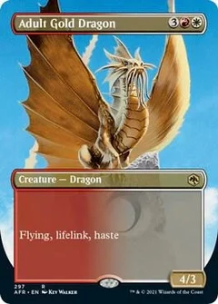 Adult Gold Dragon (Borderless) Foil 297