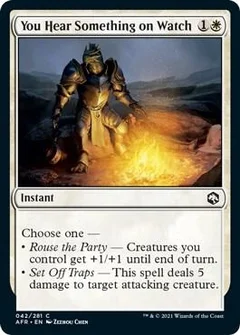 You Hear Something on Watch Foil 42