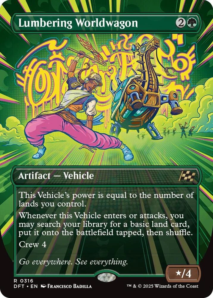 Lumbering Worldwagon (Borderless) Foil