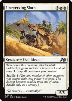 Unswerving Sloth Foil 34
