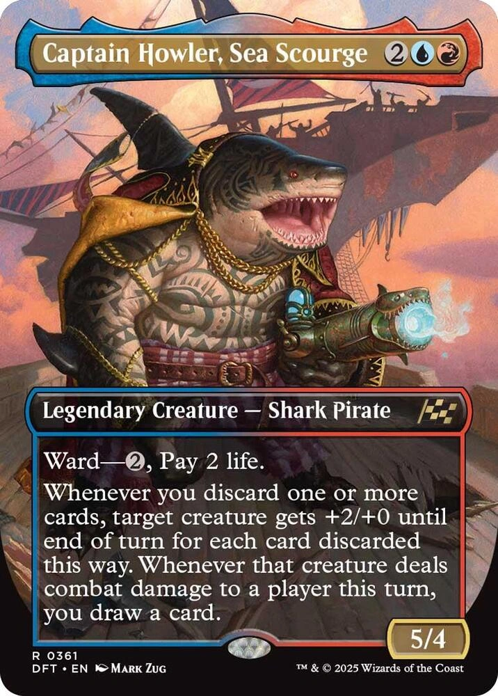 Captain Howler, Sea Scourge (Borderless) Foil
