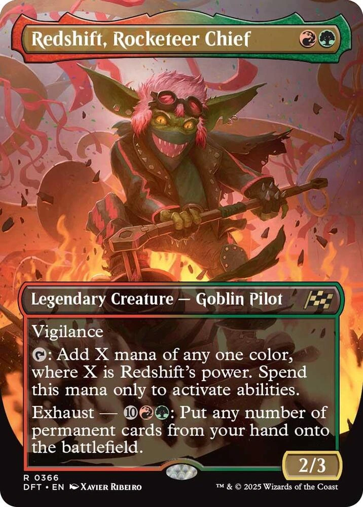 Redshift, Rocketeer Chief (Borderless) Foil