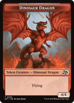Dinosaur Dragon // Treasure Double-Sided Token 4 // 11