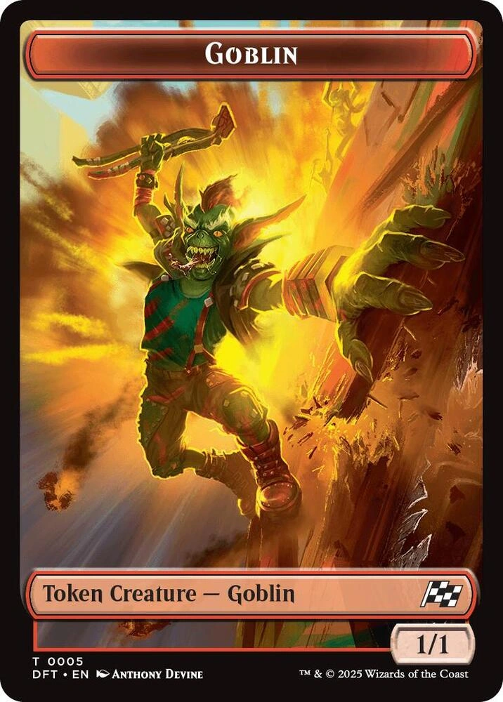 Goblin // Thopter (0010) Double-Sided Token Foil