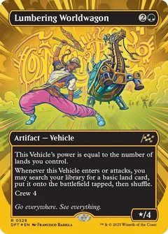 Lumbering Worldwagon (Borderless) (First-Place Foil) 528