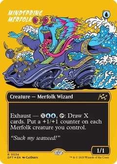 Mindspring Merfolk (Borderless) (First-Place Foil) 534