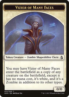 Vizier of Many Faces // Zombie Double-Sided Token 15 // 20
