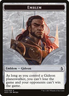 Emblem - Gideon of the Trials // Zombie Double-Sided Token 25 // 20