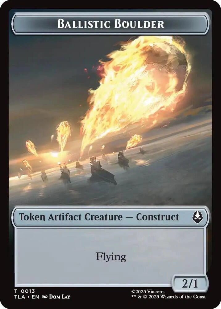 Ballistic Boulder // Food (0019) Double-Sided Token