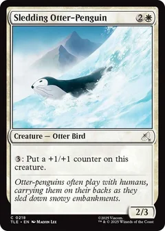 Sledding Otter-Penguin (0218) 218