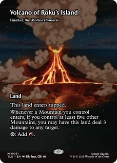 Volcano of Roku's Island - Valakut, the Molten Pinnacle (Borderless) 61