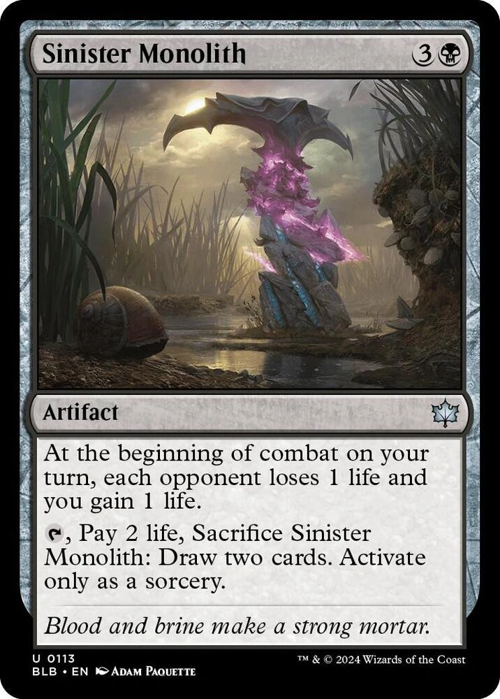 Sinister Monolith Foil