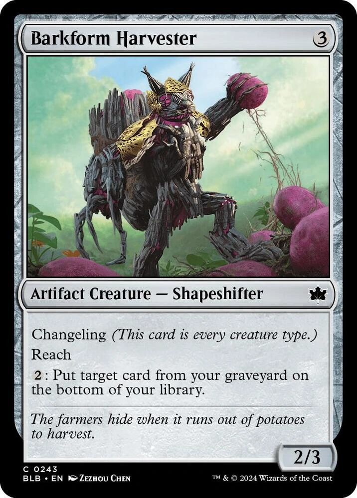Barkform Harvester Foil