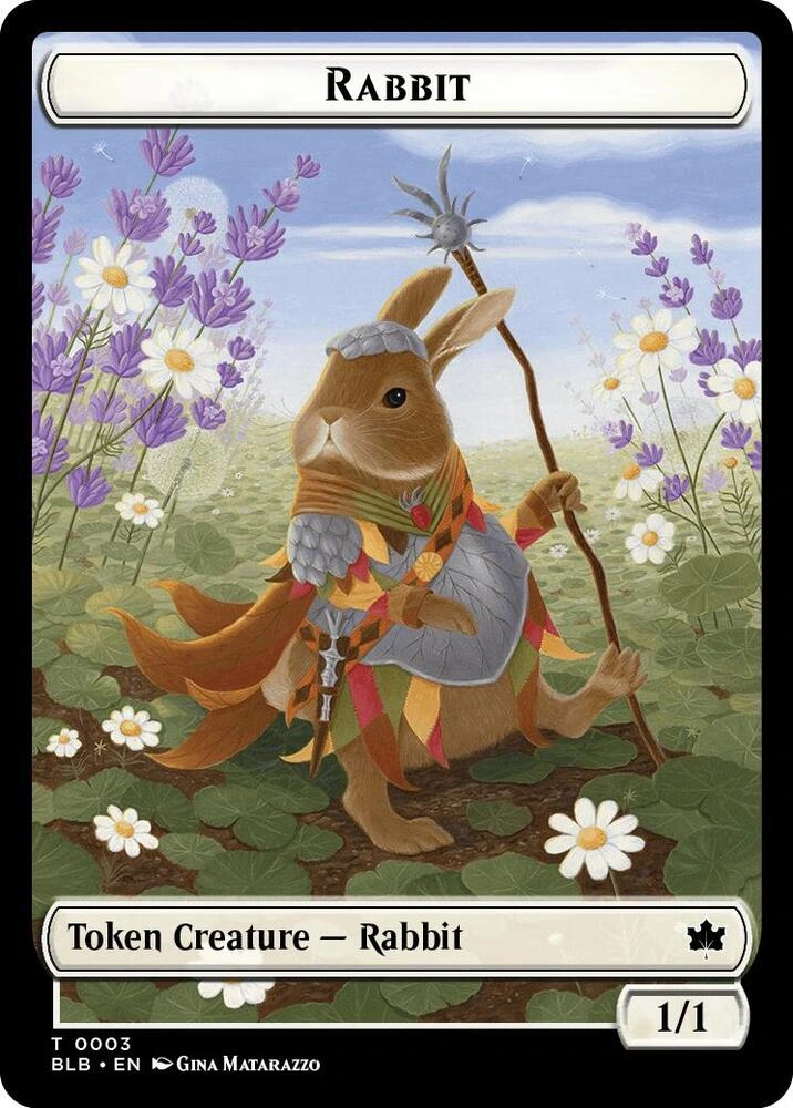 Rabbit // Splash Lasher Double-Sided Token Foil