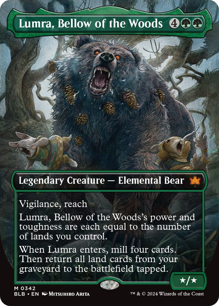 Lumra, Bellow of the Woods (Borderless) (0342) Foil