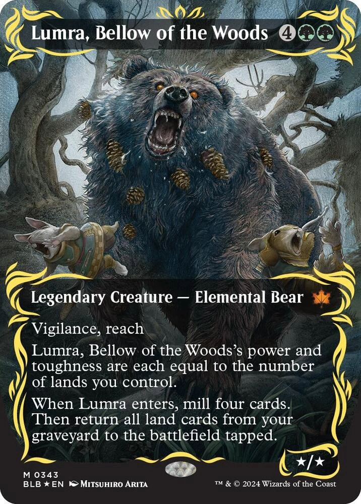 Lumra, Bellow of the Woods (Borderless) (Raised Foil)