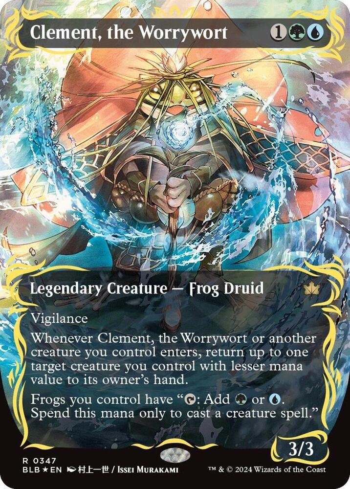 Clement, the Worrywort (Borderless) (Raised Foil)