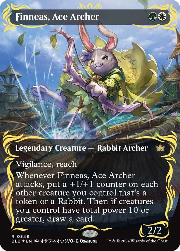 Finneas, Ace Archer (Borderless) (Raised Foil)