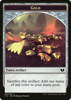 Gold // Knight (Vigilance) Double-Sided Token 24 // 5