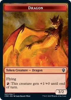 Dragon // Golem Double-Sided Token Foil 7 // 9