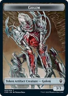 Golem // Rock Double-Sided Token Foil 9 // 11