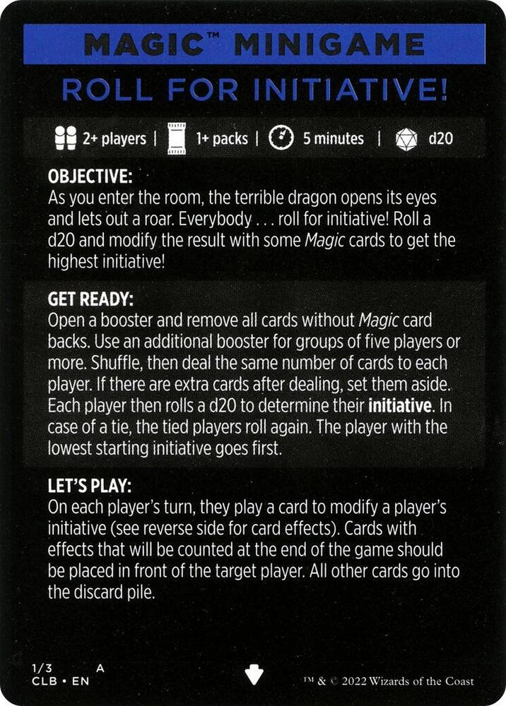 Magic Minigame: Roll for Initiative!