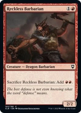 Reckless Barbarian Foil
