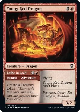 Young Red Dragon Foil
