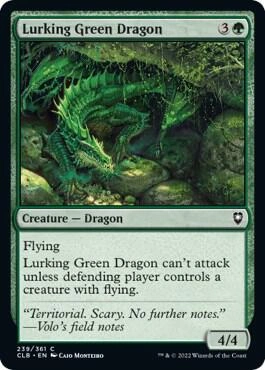 Lurking Green Dragon Foil