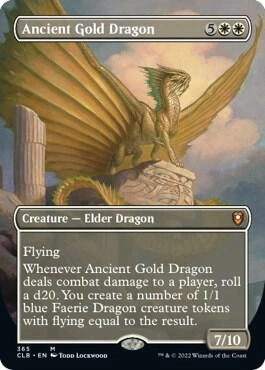 Ancient Gold Dragon (Borderless) Foil