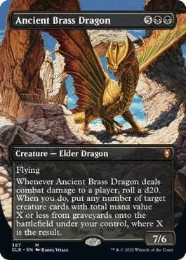 Ancient Brass Dragon (Borderless) Foil