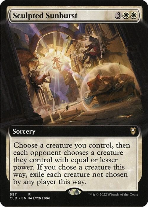 Sculpted Sunburst (Extended Art) Foil
