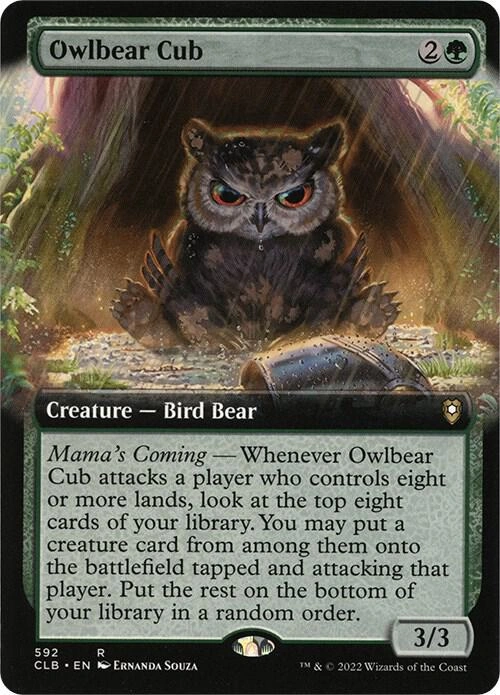 Owlbear Cub (Extended Art) Foil