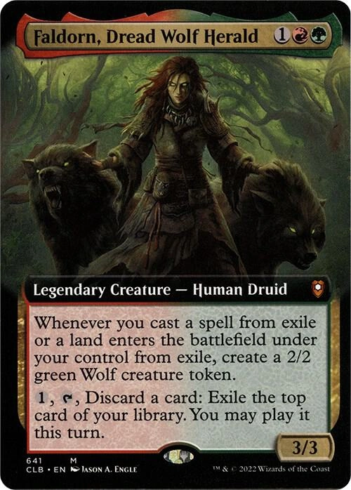 Faldorn, Dread Wolf Herald (Extended Art) Foil