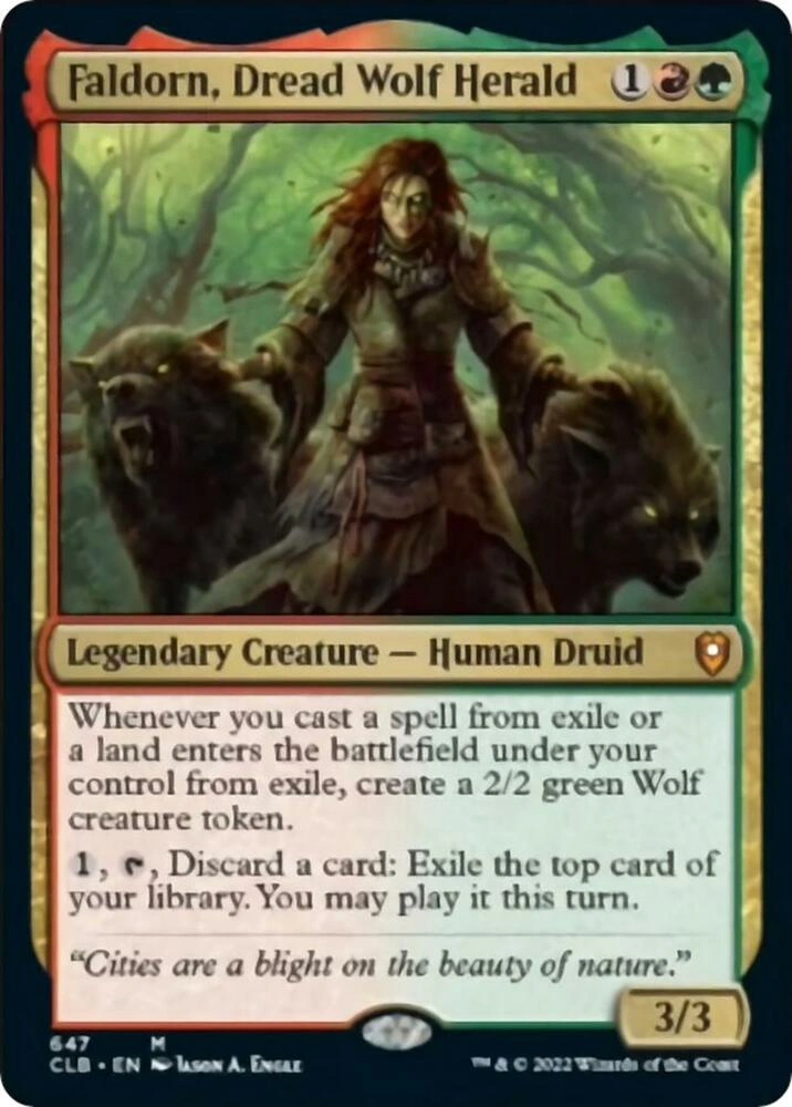 Faldorn, Dread Wolf Herald Foil