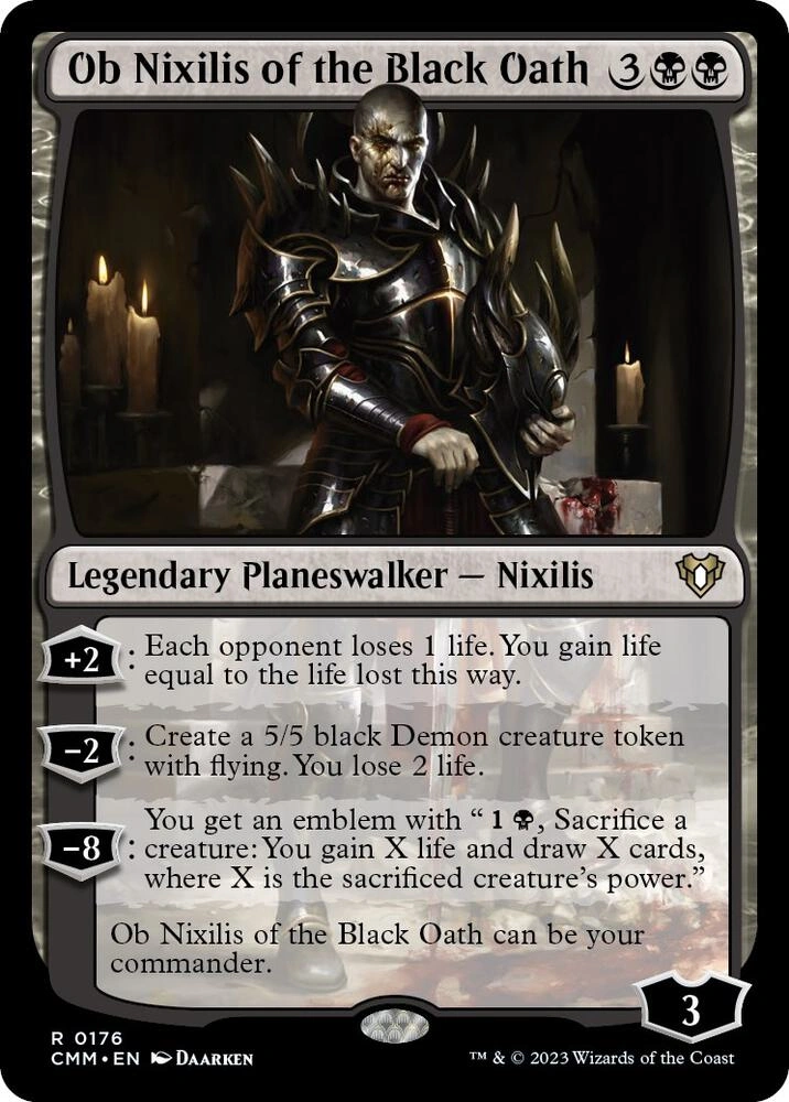 Ob Nixilis of the Black Oath Foil