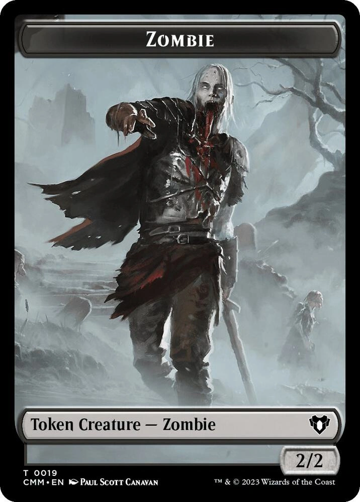 Zombie (0019) // Dwarf Berserker Double-Sided Token Foil