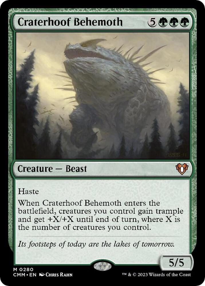 Craterhoof Behemoth Foil