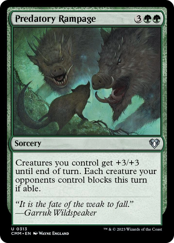 Predatory Rampage Foil