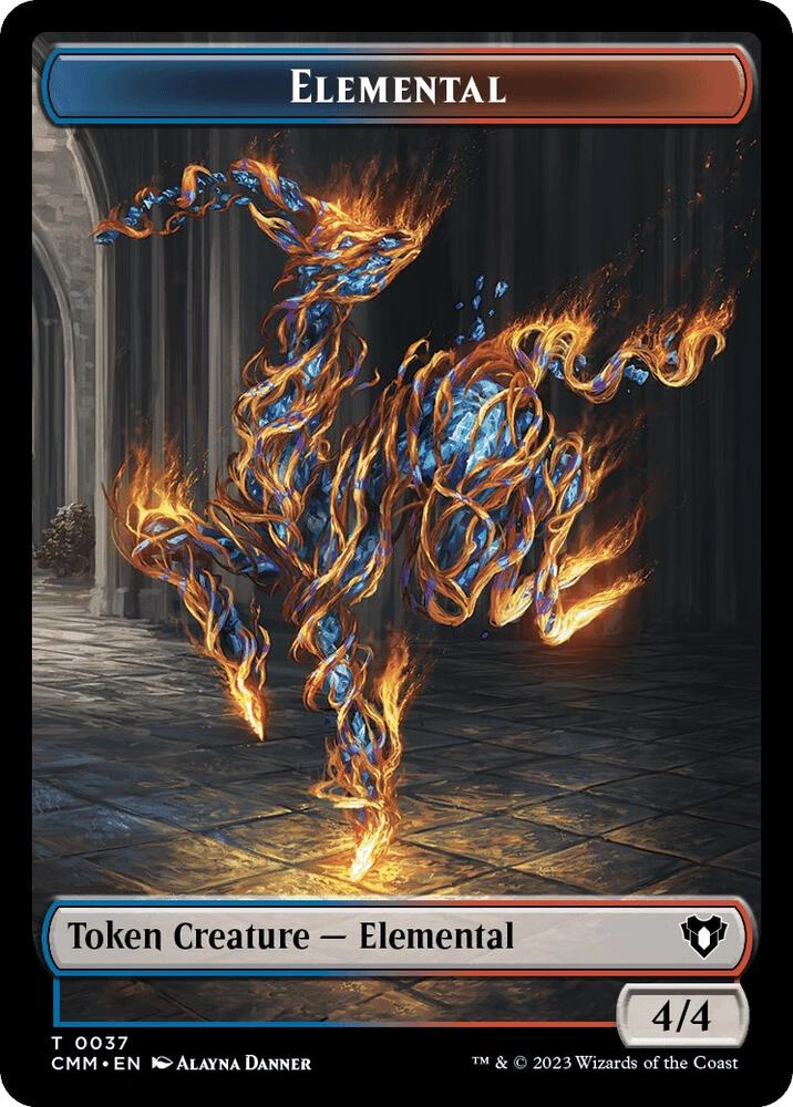 Elemental (0037) // Human Soldier Double-Sided Token Foil