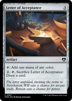 Letter of Acceptance 397