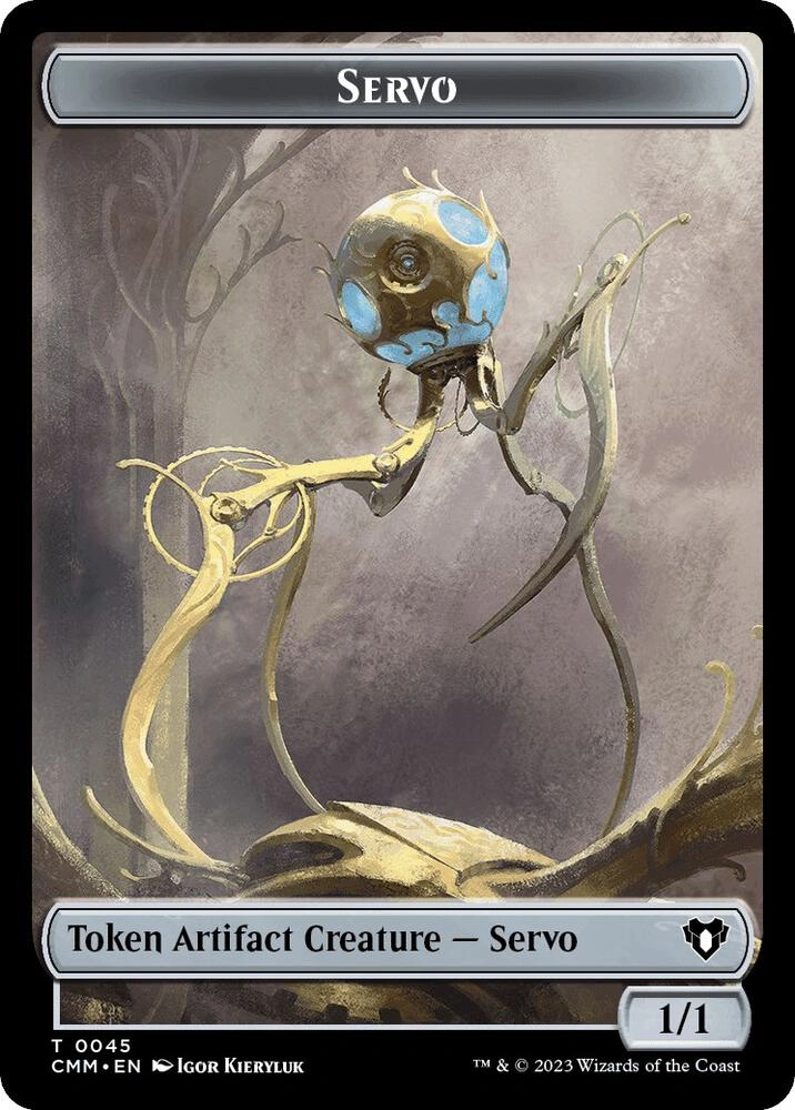 Servo // Emblem - Teferi, Temporal Archmage Double-Sided Token Foil