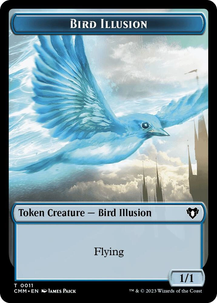 City's Blessing // Bird Illusion Double-Sided Token Foil