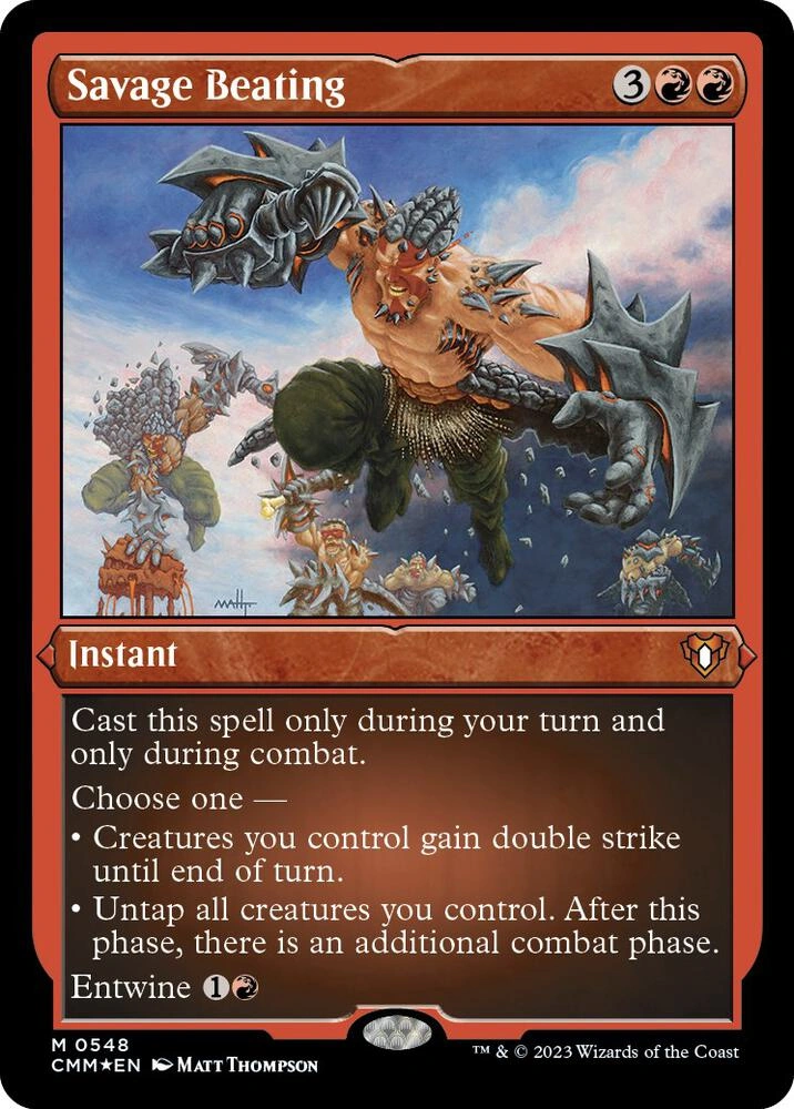 Savage Beating (Foil Etched)