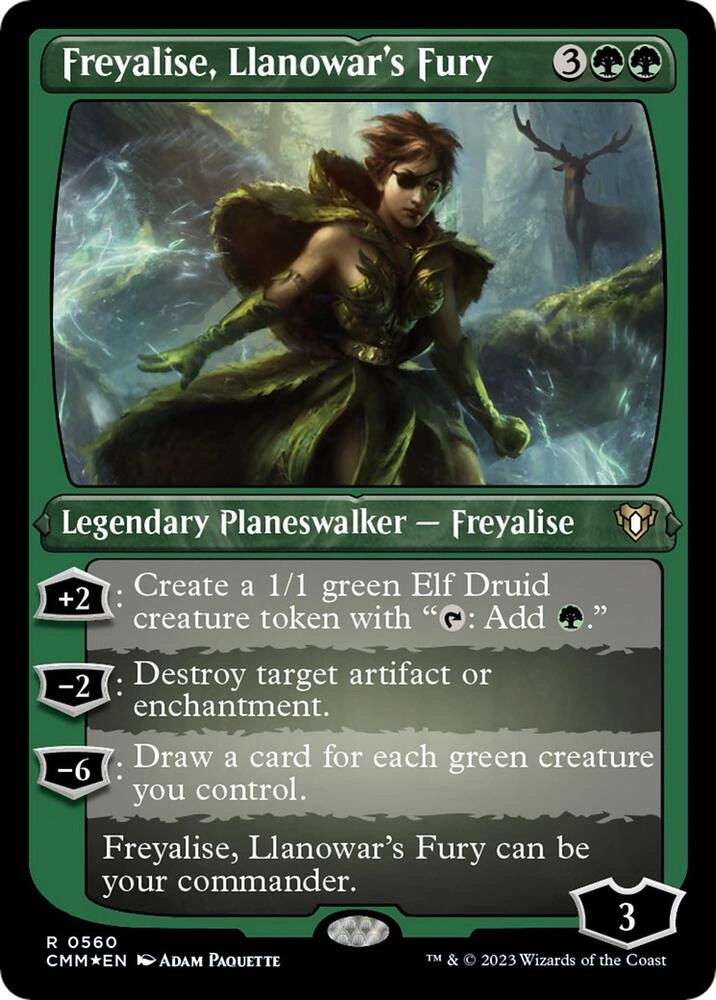 Freyalise, Llanowar's Fury (Foil Etched)
