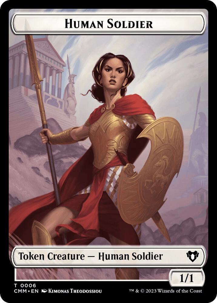 Human Soldier // Knight Double-Sided Token