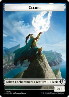 Cleric // Cat Beast Double-Sided Token 62 // 61
